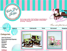 Tablet Screenshot of cakepopshoppe.com